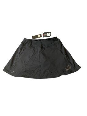 NWT Antigua Womens Black Skort Skirt NFL Lions Team Logo Embroidery